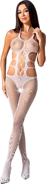 Bodystocking Passion Woman BS084 Sexy Blanc