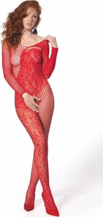 Bodystocking PASSION Rouge Sexy Taille Unique