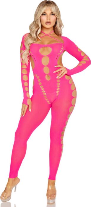Bodystocking Leg Avenue Rose Dos Ouvert Bodystocking Leg Avenue Rose Dos Ouvert
