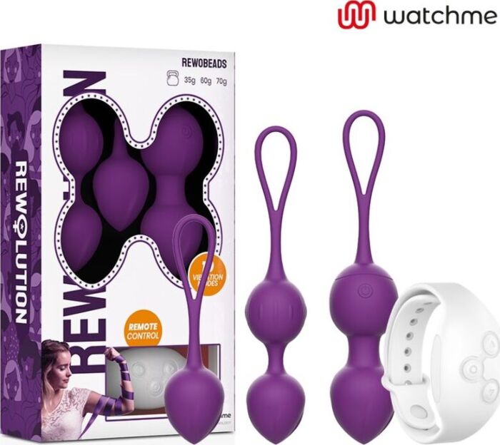 Bolas Vibrantes Rewolution Rewobeads Contrôle à Distance