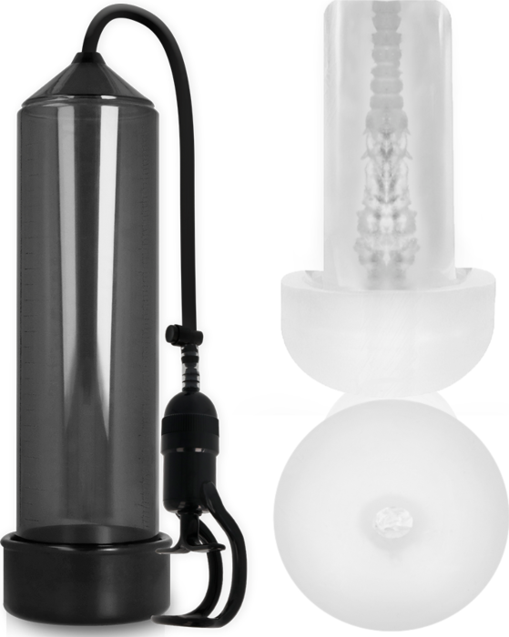 Bombe Érection Pump Addicted RX5 Noir