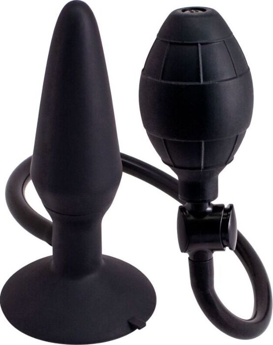Plug anal Hinchable M - Negro