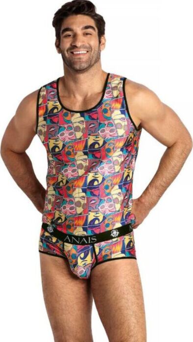 T-shirt ANAIS MEN Comics Top S | Élégance audacieuse