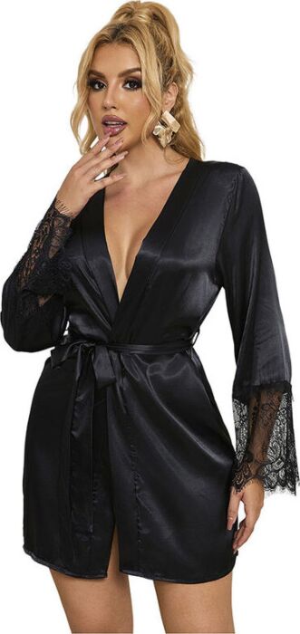 Camison de Lencería SUBBLIME Noir L/XL - Élégance Sensuelle