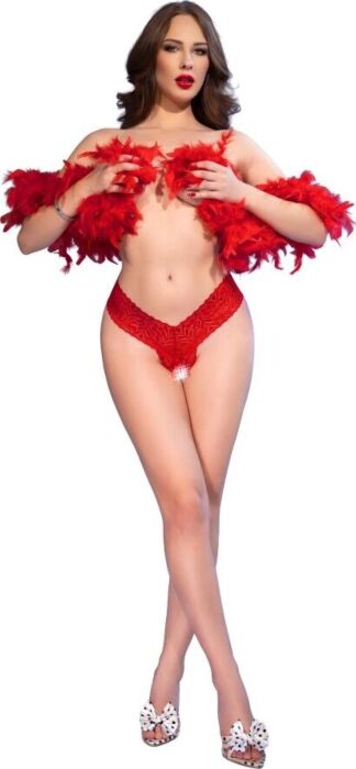 Culotte ouverte Chilirose CR 4885 en dentelle délicate Culotte ouverte Chilirose CR 4885 en dentelle délicate