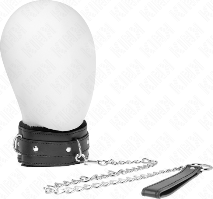 Collier KINK Noir Ajustable 40-55 cm - Élégance