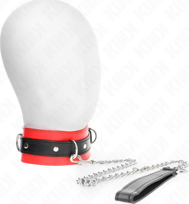Collier KINK Rouge 65 cm - Élégance & Contrôle Collier KINK Rouge 65 cm - Élégance & Contrôle