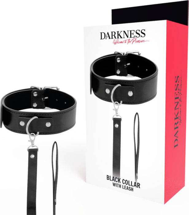 Collier de posture DARKNESS avec chaîne en cuir