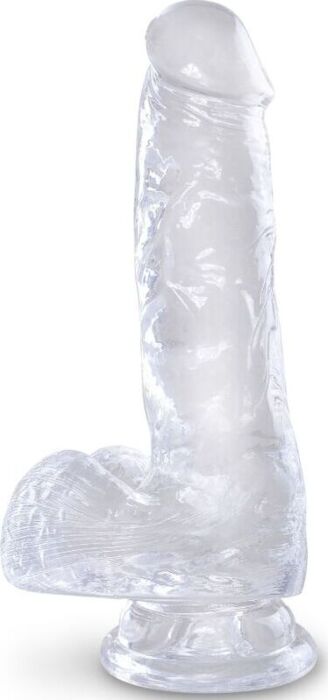 Gode réaliste KING COCK Clear 13,5 cm