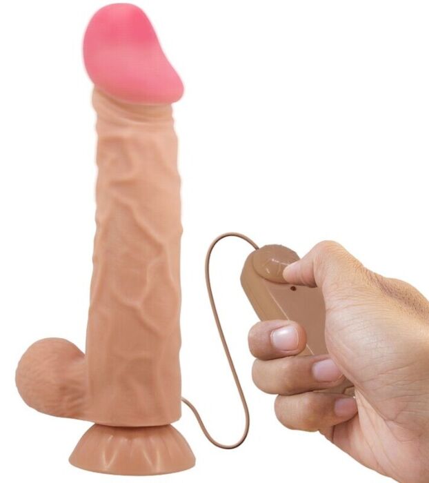 Gode réaliste avec peau coulissante et télécommande Pretty Love Sliding Skin