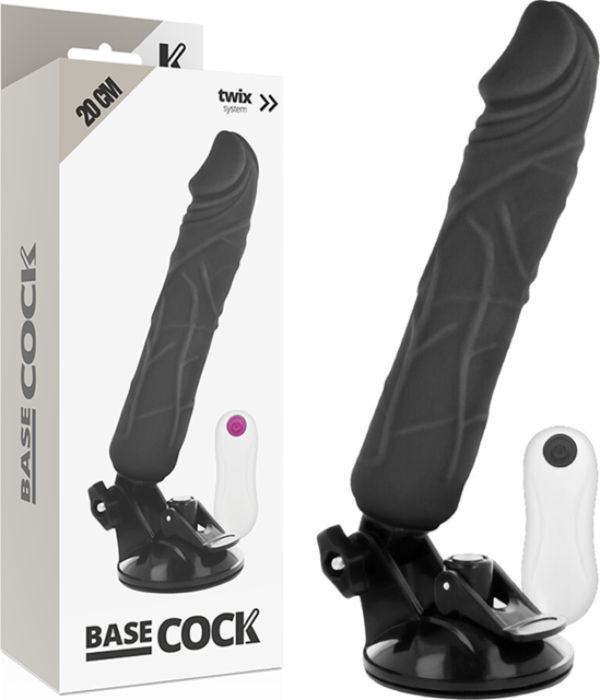 Contrôle Total Vibromasseur Noir 20 cm