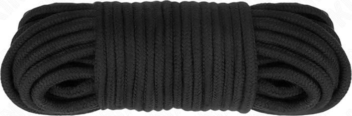 Corde BDSM KINK - 20m en coton noir, plaisir assuré Corde BDSM KINK - 20m en coton noir, plaisir assuré