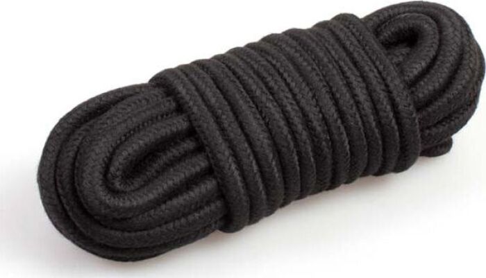 Corde de bondage en soie noire Corde de bondage en soie noire