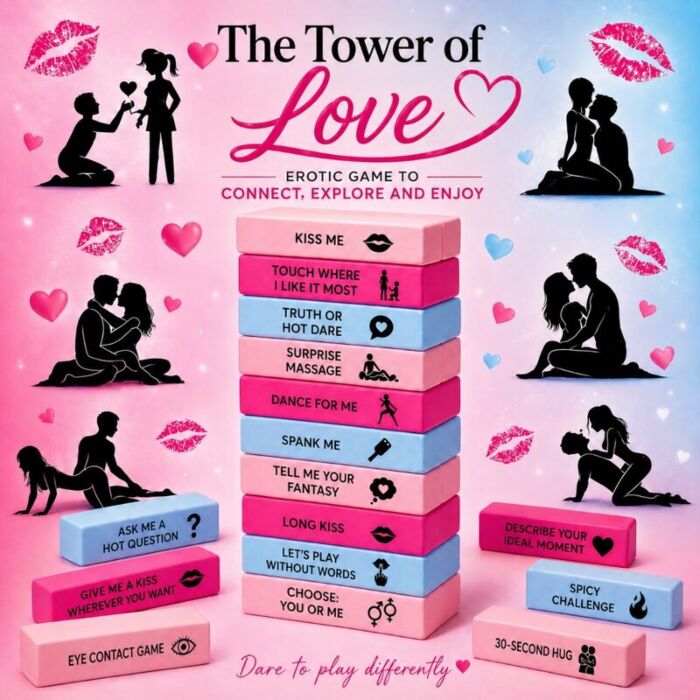 Jeux de couple DIVERTY SEX LOVE TOWER GAME avec défis érotiques Jeux de couple DIVERTY SEX LOVE TOWER GAME avec défis érotiques