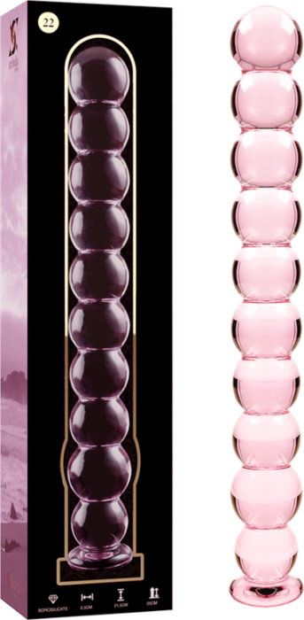 Dildo en Cristal Nebula Rosa