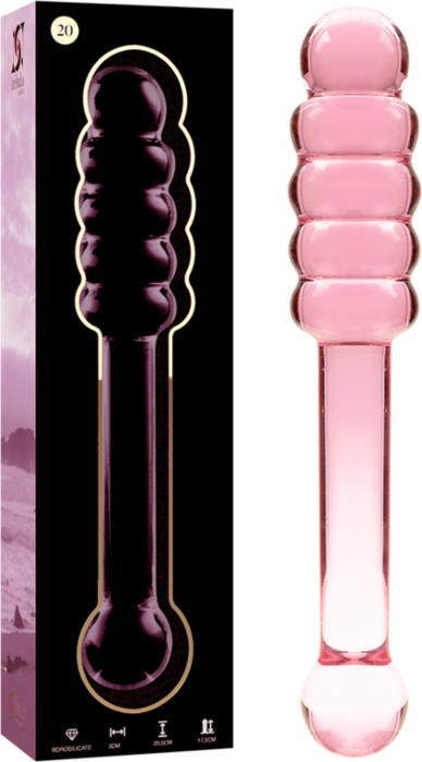 Dildo en Cristal Rosa Nebula 20