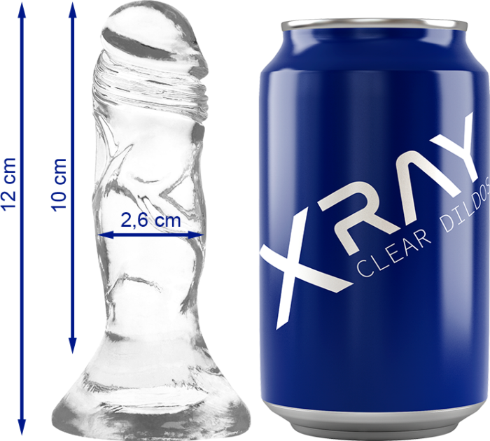 Dildo en Verre Transparent 12cm