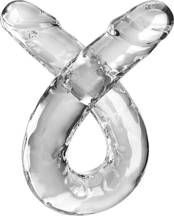 Dildo Double King Cock 46 cm Transparent