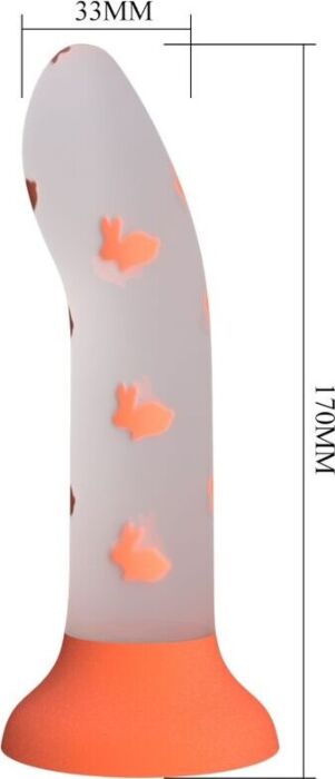 Dildo Pretty Love Magical Nightfall Orange Lumineux