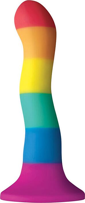 Gode PRIDE Colors Wave 17 cm compatible harnais Gode PRIDE Colors Wave 17 cm compatible harnais