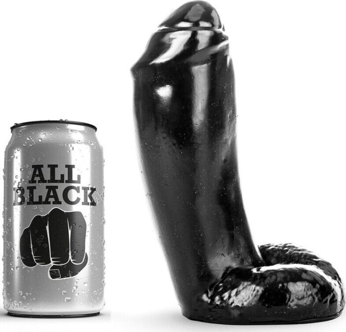 Gode réaliste All Black 18 cm en silicone Gode réaliste All Black 18 cm en silicone
