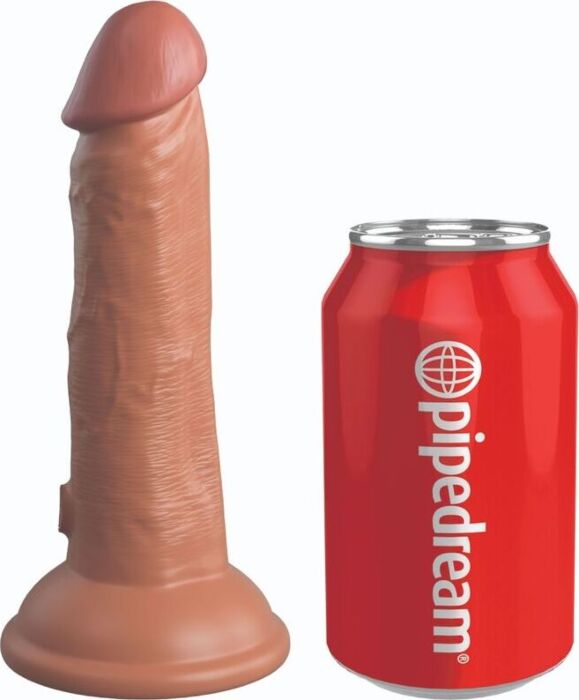 Dildo Vibrant King Cock Élite 15.2 cm Caramel