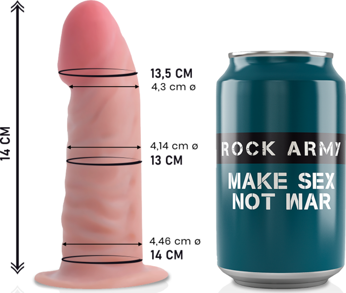 Dildo Rockarmy DualDens 14cm -> Dildo Rockarmy DualDens 14cm