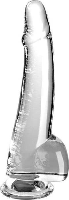 Dildo King Cock 19cm Transparent Réaliste