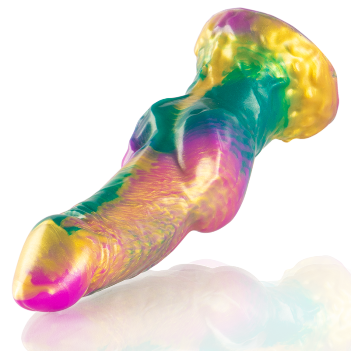 Gode EPIC Iris à testicules arc-en-ciel Gode EPIC Iris à testicules arc-en-ciel