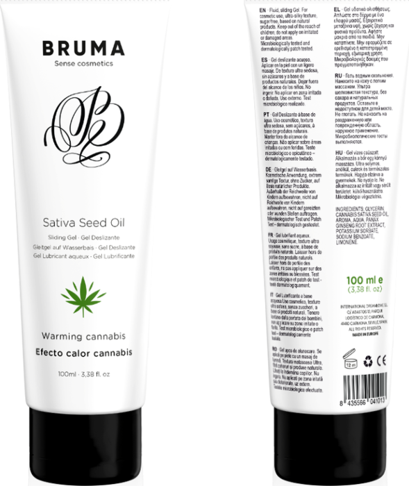 Gel Lubrifiant BRUMA 100 ML Sensation Chaleur Cannabis