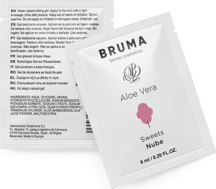 Gel Lubrifiant BRUMA 6 ML Aloe Vera Saveur Nuage