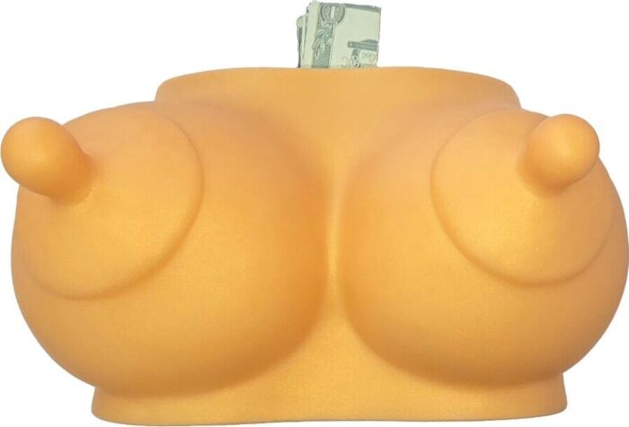 Hucha Érotique Diablo Picante Tetas Dorées