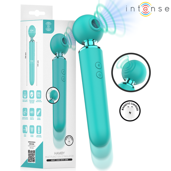Vibrateur INTENSE HAMBY avec tête stimulante Vibrateur INTENSE HAMBY avec tête stimulante