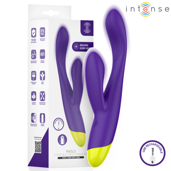 Vibrateur INTENSE PAOLO Stimulateur Double Vibrateur INTENSE PAOLO Stimulateur Double