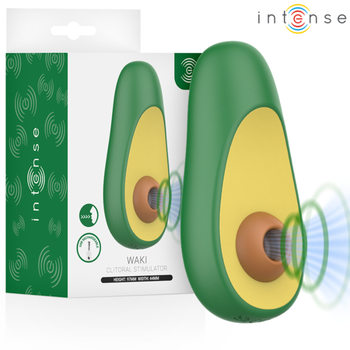 Stimulateur Suceur INTENSE FUN TOYS WAKI AVOCADO Stimulateur Suceur INTENSE FUN TOYS WAKI AVOCADO