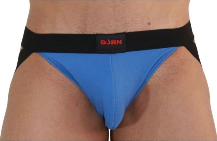 Jockstrap BURN 008 Bleu/Noir - Audace et Confort