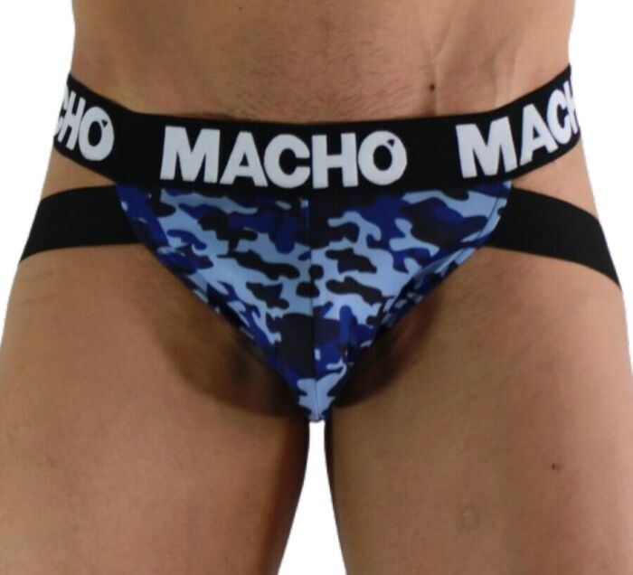 Jockstrap MACHO MX28MA Bleu Support Élégant