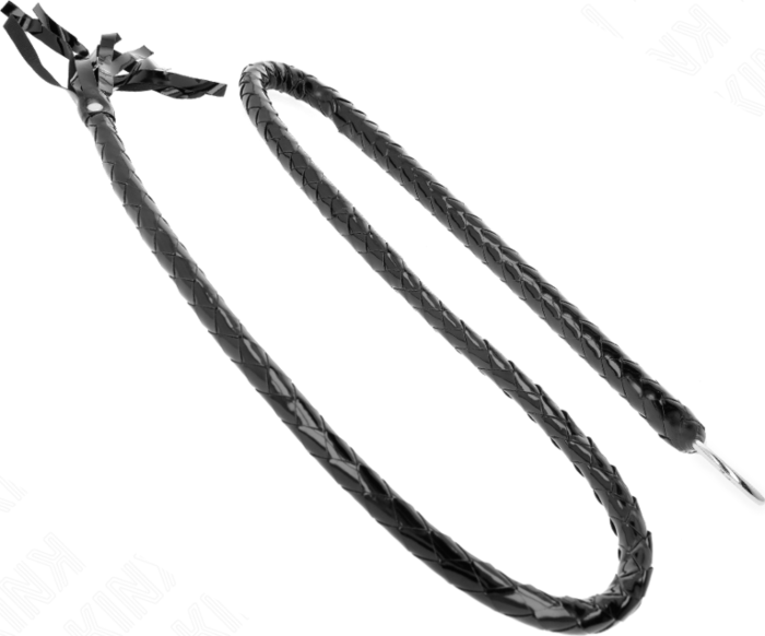 Látigo Long PVC Brillant KINK - Élégance Sensuelle Látigo Long PVC Brillant KINK - Élégance Sensuelle