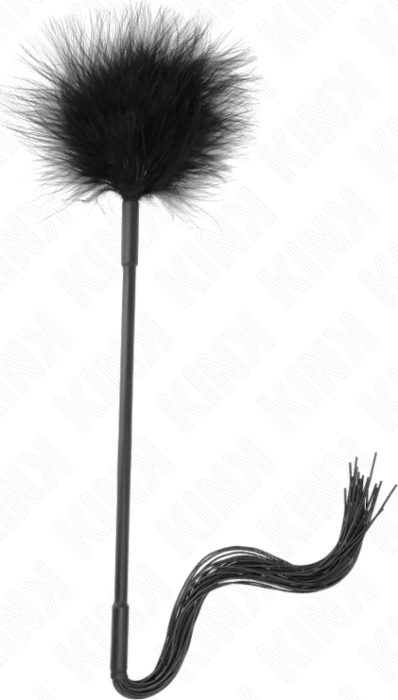 Látigo Silicone KINK 47 cm avec Plumes - Sensations Uniques