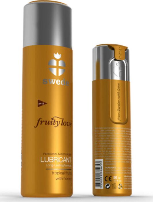 Lubrifiant SWEDE Fruity Love fruits tropicaux & miel 50 ml Lubrifiant SWEDE Fruity Love fruits tropicaux & miel 50 ml