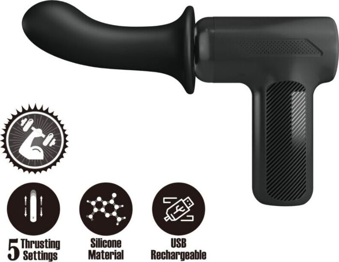 Pistolet de Massage Pretty Love DJ Doctor Noir Pistolet de Massage Pretty Love DJ Doctor Noir