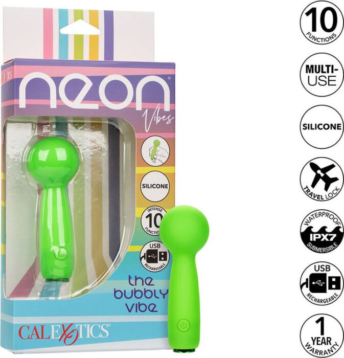 Mini masseur Calexotics Neon Vibes Bubbly Vert