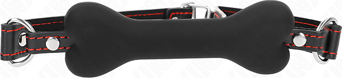 Mordaza BDSM KINK 12 cm Noir | Contrôle Sensuel Mordaza BDSM KINK 12 cm Noir | Contrôle Sensuel