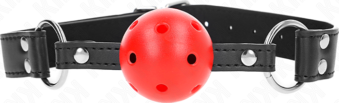 Mordaza de Boule KINK 4 cm Ajustable en Cuir