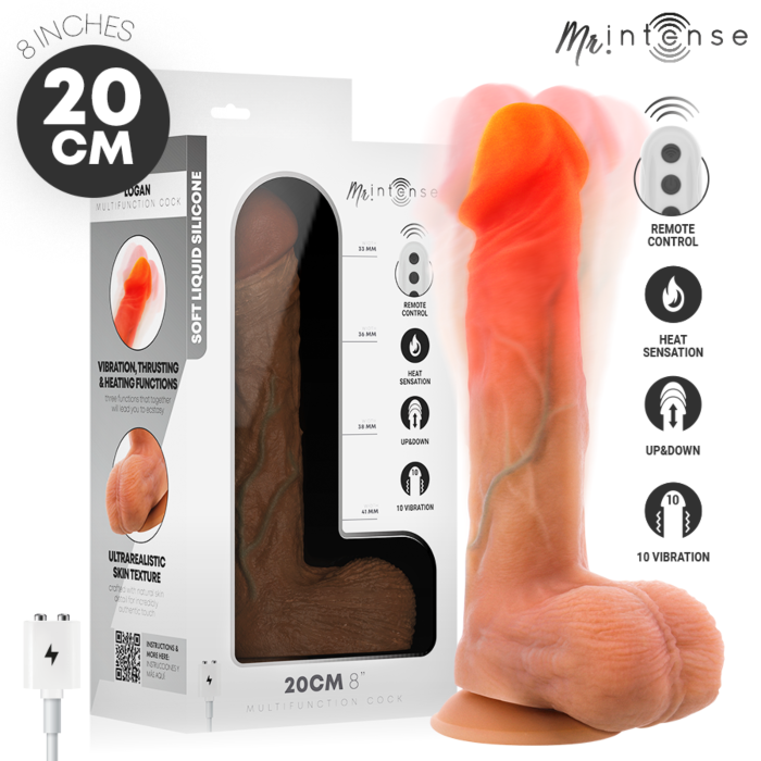 Vibrateur MR. INTENSE Logan 20 cm | Multifonction avec télécommande Vibrateur MR. INTENSE Logan 20 cm | Multifonction avec télécommande