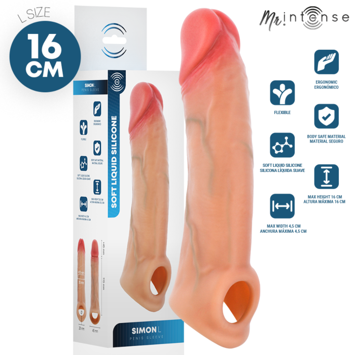 Gaine Pénis MR. INTENSE SIMON L 16 cm Gaine Pénis MR. INTENSE SIMON L 16 cm
