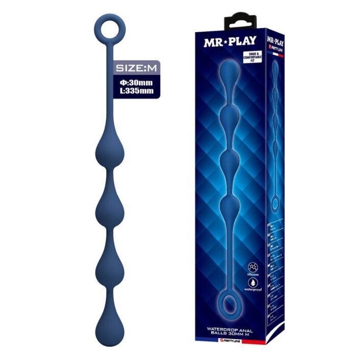 Perles Anales MR PLAY Taille M 33 cm Perles Anales MR PLAY Taille M 33 cm