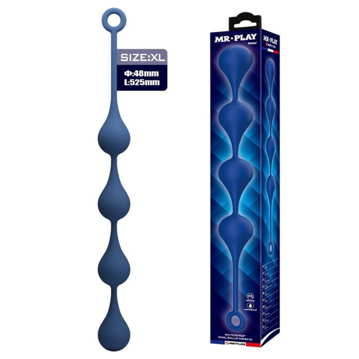 Perles Anales MR PLAY XL 52.5 cm en silicone Perles Anales MR PLAY XL 52.5 cm en silicone