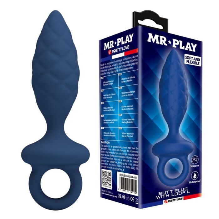 Plug Anal MR PLAY Texturé avec Anneau Plug Anal MR PLAY Texturé avec Anneau