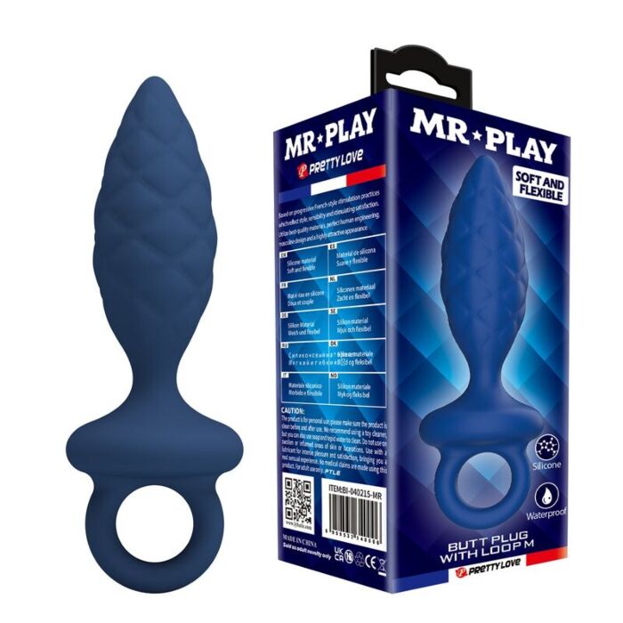 Plug Anal MR PLAY Texturé avec Anneau Plug Anal MR PLAY Texturé avec Anneau
